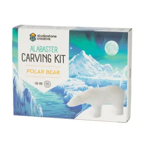 Polar Bear Alabaster Carving Kit