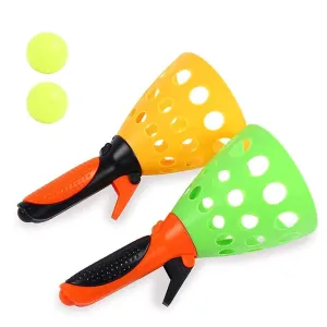 Pop N Catch / Launch and Catch the Ball Perfect for Backyard, Beach, Tailgate | Fun for Kids and Adults (Multicolor)