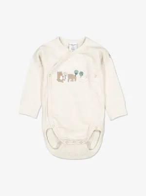 Ribbed Wraparound Babygrow