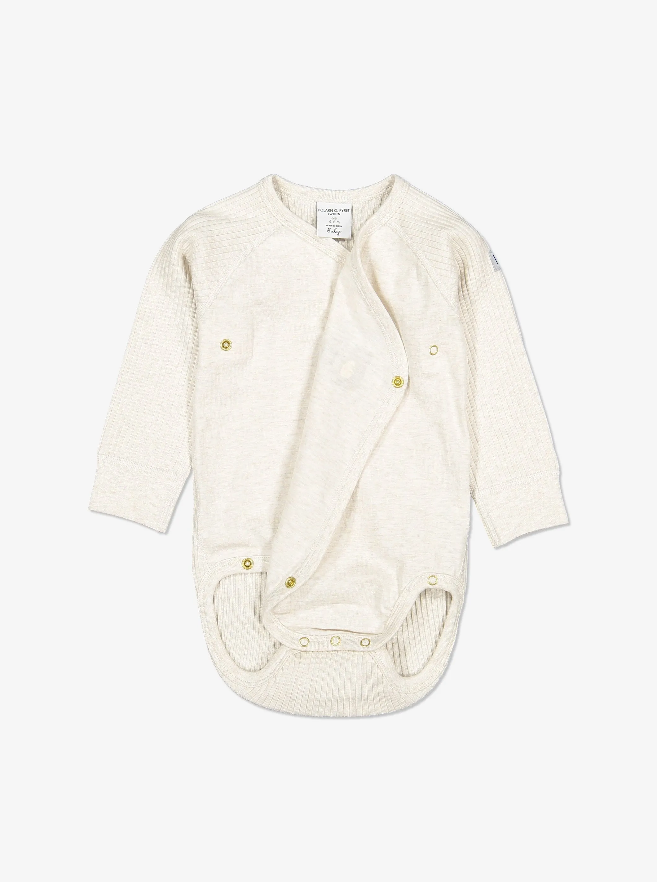 Ribbed Wraparound Babygrow