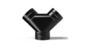 Steel 3-Way Duct Splitter, 4-Inch