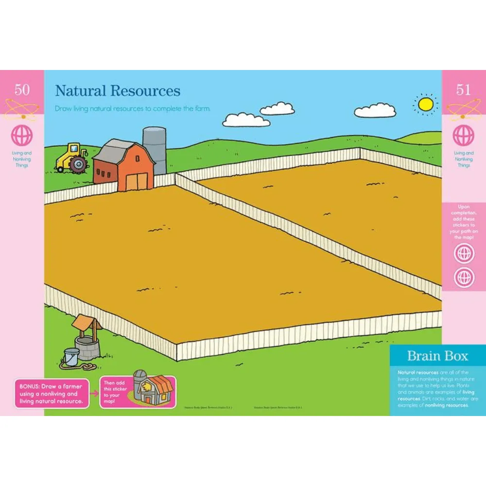 Summer Brain Quest Book K1 & Grade 1