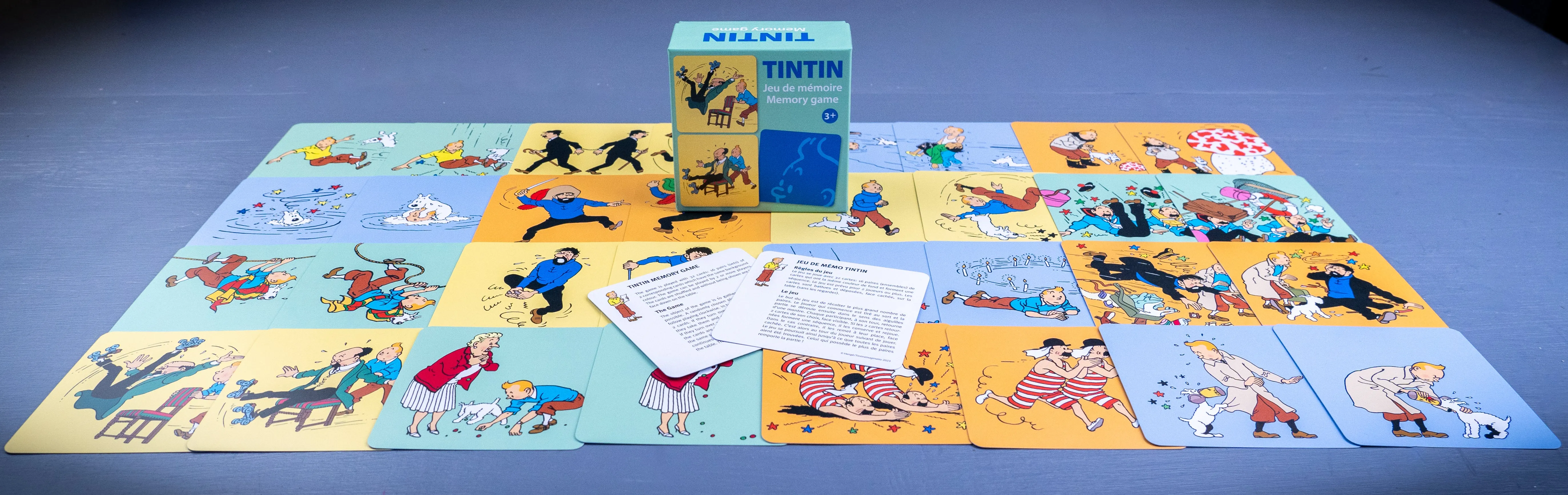 Tintin Moulinsart Memory Game Playing Cards: Actions Cards