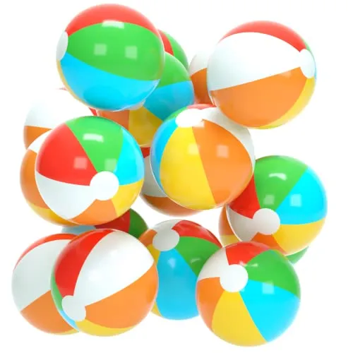 Top Race Beach Balls 12 inches Pack of 12