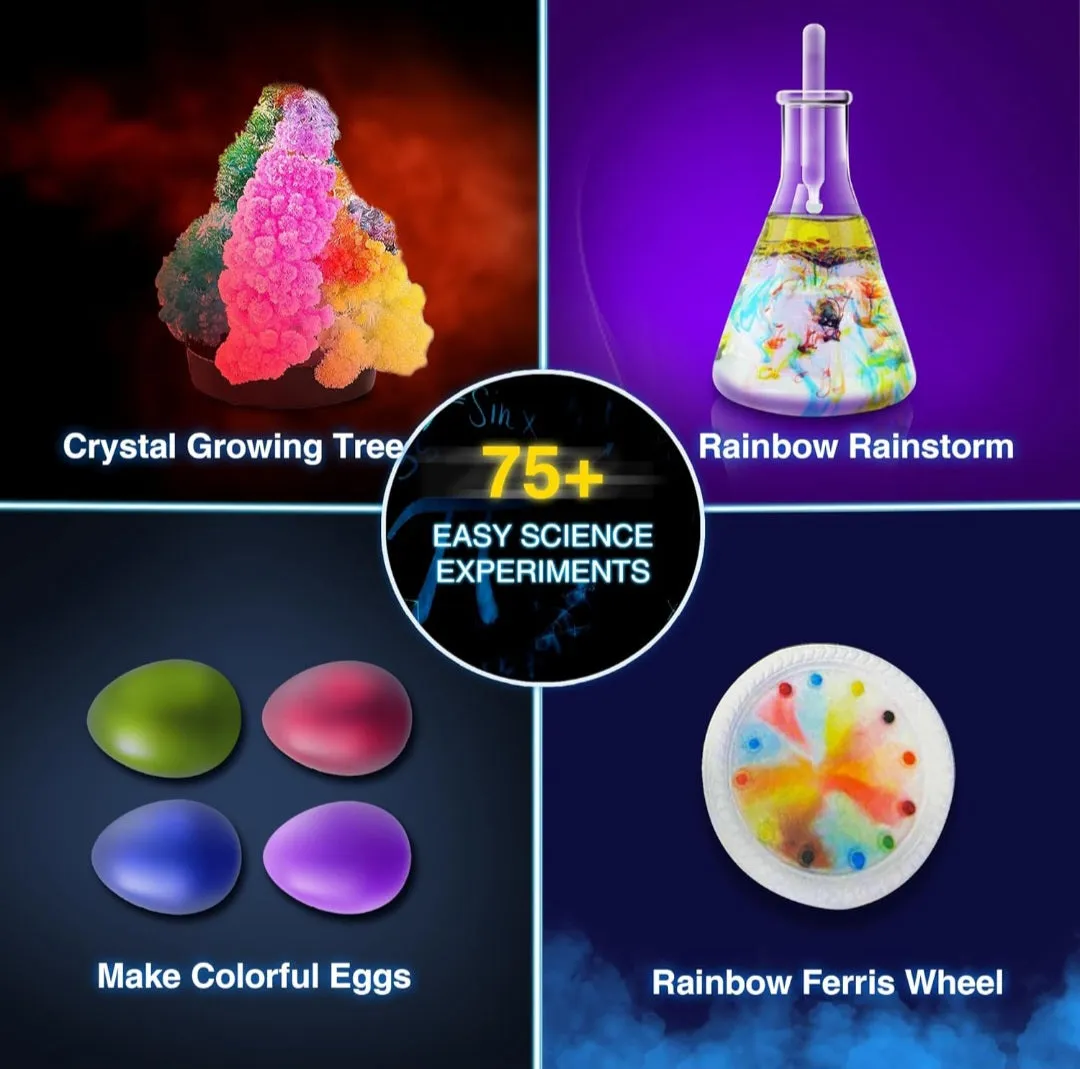 (Toys) IGRL STEM Science Kits for Kids Age 8-12/Mini Science Lab with 75  Easy Science Experiments/Featuring Chemistry Set/Science Magic/Earth Science/Educational Toys for Boys and Girls