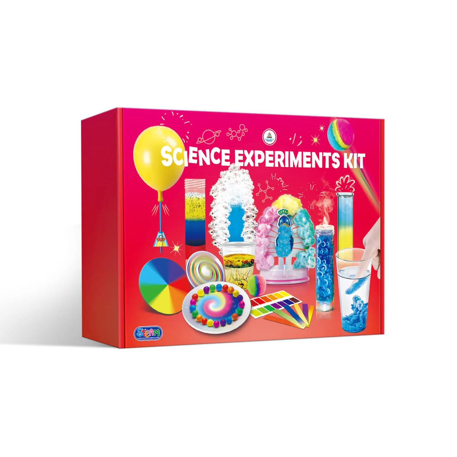 UNGLINGA 40  Experiments Science Kit for Kids, Chemistry Set, Educational Toy Gift Idea for Boys and Girls Birthday Christmas S.T.E.M Scientific Toy