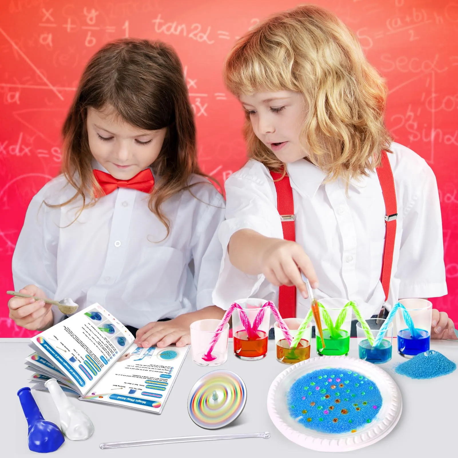 UNGLINGA 40  Experiments Science Kit for Kids, Chemistry Set, Educational Toy Gift Idea for Boys and Girls Birthday Christmas S.T.E.M Scientific Toy