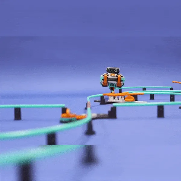 Wabo The Robot Monorail Race Track Science Kit Age 10 