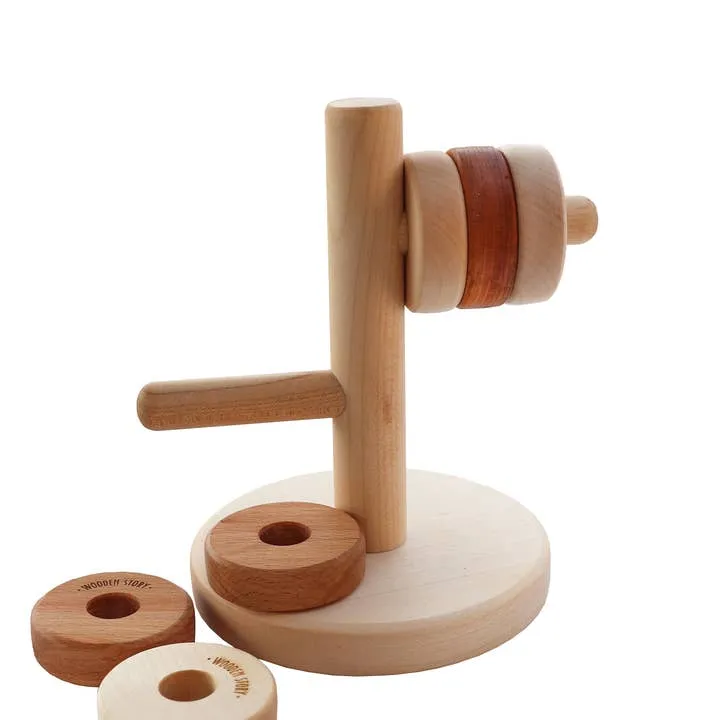 Wooden Story - Jeux à Empiler Horizontalement - Naturel||Wooden Story - Horizontal Stacking Games - Natural