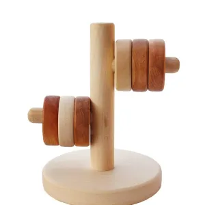 Wooden Story - Jeux à Empiler Horizontalement - Naturel||Wooden Story - Horizontal Stacking Games - Natural