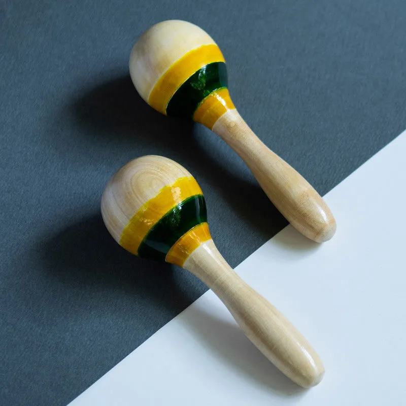 Wooden Toys For Kids | Maraca Rattle | Set Of 2
